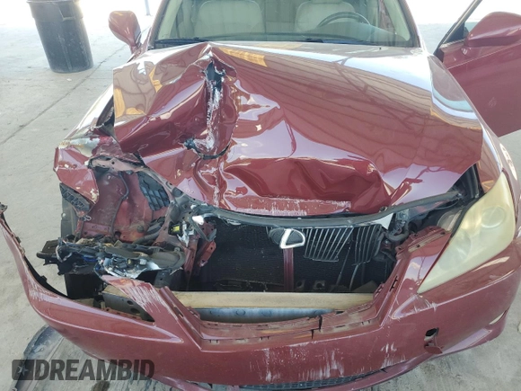 2007 Lexus IS 250 z VIN JTHBK262275040812, wystawiony jako Copart lot #55524825 z przebiegiem 202 141 mil mil oraz Szkoda całkowita • Salvage title. Historia ofert i sprzedaży dostępna na DreamBid. Obrazek 11.