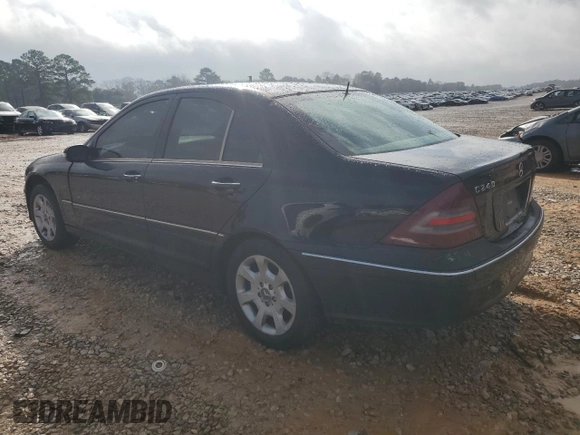 2005 Mercedes-Benz C 240 with VIN WDBRF61J85F585140, listed as a Copart auction lot 44713385 with 210,852 mi miles and Salvage Title. Bid and sale history available at DreamBid. Image 2.