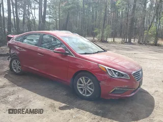 2015 Hyundai Sonata Eco z VIN 5NPE24AA9FH114766, wystawiony jako IAAI lot #41880490 z przebiegiem 102 096 mil mil oraz . Historia ofert i sprzedaży dostępna na DreamBid. Obrazek 1.