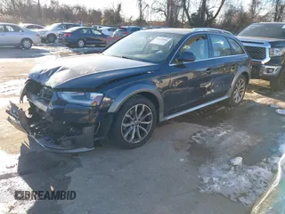 2013 Audi allroad Premium Plus with VIN WA1UFAFL4DA098600, listed as a IAAI auction lot 41329606 with 107,847 mi miles. Bid and sale history available at carsss.com. Image 2.