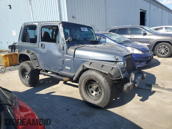 2002 Jeep Wrangler Sport with VIN 1J4FA49S72P715946, listed as a Copart auction lot 70884114 with 114,964 mi miles and Clean Title. Bid and sale history available at carsss.com. Image 4.