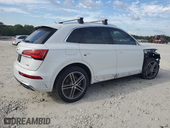 2021 Audi Q5 Premium Plus with VIN WA1E2AFY9M2128647, listed as a Copart auction lot 72887654 with 22,051 mi miles and Salvage Title. Bid and sale history available at carsss.com. Image 3.