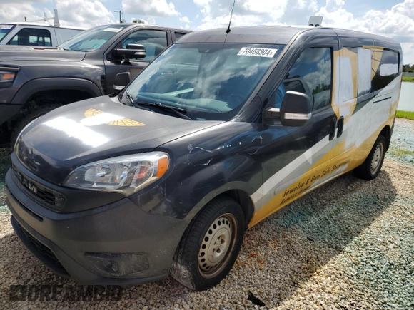 2019 Ram ProMaster City Cargo Tradesman with VIN ZFBHRFAB2K6M68262, listed as a Copart auction lot 70468304 with 62,140 mi miles and Non Repairable. Bid and sale history available at DreamBid. Image 1.