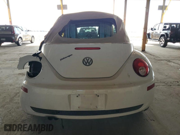 2007 Volkswagen Beetle with VIN 3VWSG31Y47M420763, listed as a Copart auction lot 61287725 with 55,238 mi miles and Salvage title. Bid and sale history available at DreamBid. Image 6.