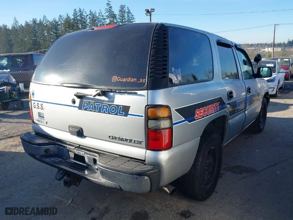 2005 Chevrolet Tahoe Police Vehicle with VIN 1GNEC13Z95R205193, listed as a IAAI auction lot 41361544 with NaN miles. Bid and sale history available at carsss.com. Image 4.