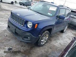 2017 Jeep Renegade Latitude with VIN ZACCJBBB4HPG10655, listed as a IAAI auction lot 41660630 with 118,072 mi miles. Bid and sale history available at carsss.com. Image 17.