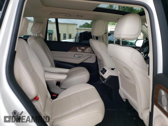 2022 Mercedes-Benz GLS 450 with VIN 4JGFF5KEXNA801997, listed as a Copart auction lot 57117054 with 11,621 mi miles and . Bid and sale history available at DreamBid. Image 10.