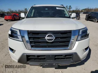2022 Nissan Armada SV with VIN JN8AY2AD9N9675220, listed as a Copart auction lot 47884005 with 63,800 mi miles and Salvage Title. Bid and sale history available at carsss.com. Image 5.