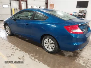 2012 Honda Civic Cpe LX with VIN 2HGFG3B59CH531151, listed as a IAAI auction lot 41757829 with 165,142 mi miles. Bid and sale history available at carsss.com. Image 3.
