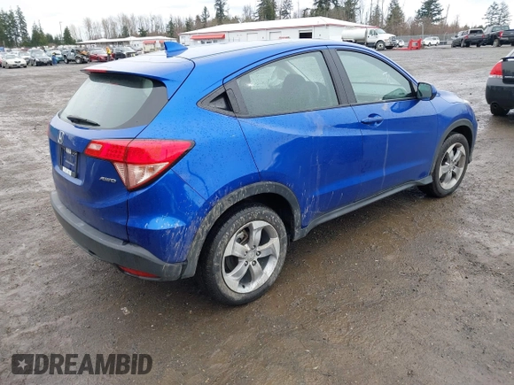 2018 Honda HR-V LX with VIN 3CZRU6H37JM712432, listed as a IAAI auction lot 41777654 with 14,385 mi miles. Bid and sale history available at carsss.com. Image 4.