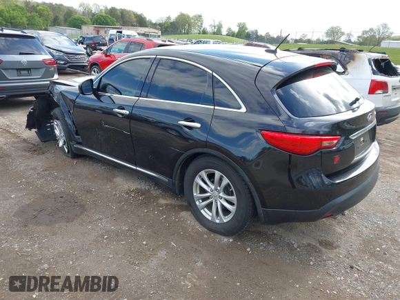 2017 Infiniti QX70 with VIN JN8CS1MW4HM414936, listed as a IAAI auction lot 42035425 with 127,220 mi miles and . Bid and sale history available at DreamBid. Image 3.