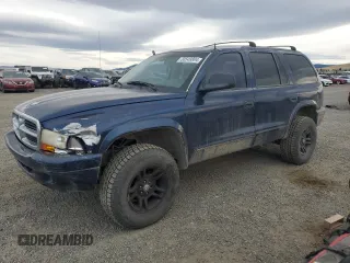 2002 Dodge Durango SLT z VIN 1B4HS48N52F176866, wystawiony jako Copart lot #80549804 z przebiegiem 216 558 mil mil oraz Czysty tytuł • Clean title. Historia ofert i sprzedaży dostępna na DreamBid. Obrazek 1.