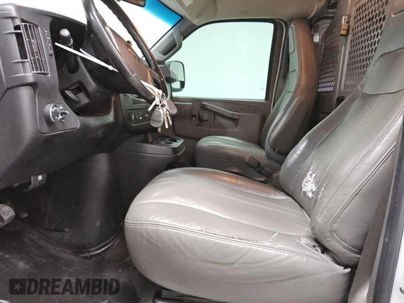 2018 Chevrolet Express Cargo Van with VIN 1GCWGAFG5J1178546, listed as a Copart auction lot 43600145 with 131,825 mi miles and Clean Title. Bid and sale history available at carsss.com. Image 7.
