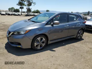 2018 Nissan LEAF SV with VIN 1N4AZ1CP1JC308048, listed as a Copart auction lot 64519125 with 51,152 mi miles and Salvage title. Bid and sale history available at DreamBid. Image 1.