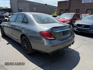 2018 Mercedes-Benz E-Class AMG E 63 S with VIN WDDZF8KB8JA286605, listed as a IAAI auction lot 42166486 with 53,430 mi miles. Bid and sale history available at carsss.com. Image 3.