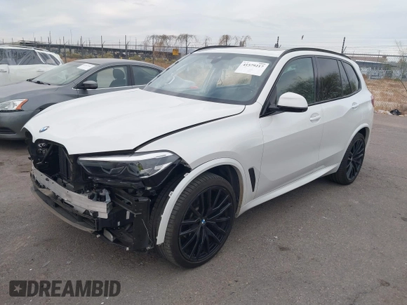 2022 BMW X5 sDrive40i with VIN 5UXCR4C09N9K29185, listed as a IAAI auction lot 41579217 with 35,098 mi miles. Bid and sale history available at carsss.com. Image 19.