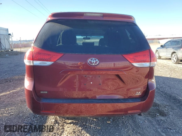 2014 Toyota Sienna LE with VIN 5TDJK3DC5ES075494, listed as a Copart auction lot 82048634 with 151,216 mi miles and Salvage Title. Bid and sale history available at DreamBid. Image 6.