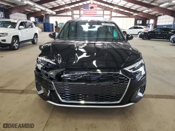 2022 Audi A3 Premium Plus with VIN WAUHUDGY5NA092795, listed as a Copart auction lot 49279285 with 33,538 mi miles and Salvage Title. Bid and sale history available at carsss.com. Image 5.