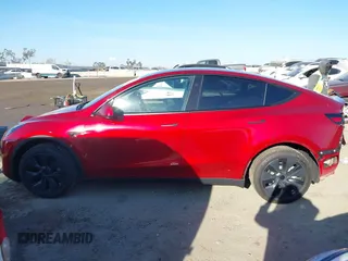 2025 Tesla Model Y Long Range with VIN 7SAYGDED8SF223993, listed as a IAAI auction lot 41743146 with 4,866 mi miles and . Bid and sale history available at DreamBid. Image 15.
