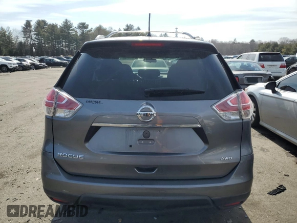 2016 Nissan Rogue S with VIN KNMAT2MV9GP609649, listed as a Copart auction lot 47899345 with 86,407 mi miles and Salvage Title. Bid and sale history available at carsss.com. Image 6.