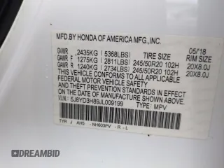 2018 Acura MDX Advance with VIN 5J8YD3H89JL009199, listed as a Copart auction lot 74730604 with 99,781 mi miles and Clean title. Bid and sale history available at DreamBid. Image 13.