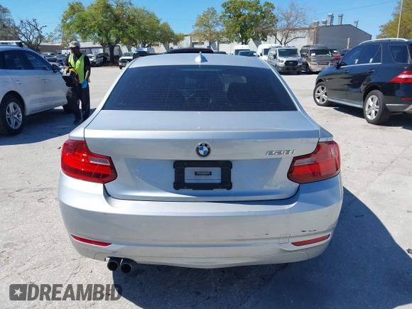2015 BMW 2 Series 228i with VIN WBA1F5C58FV257570, listed as a IAAI auction lot 41783929 with 229,893 mi miles. Bid and sale history available at carsss.com. Image 16.