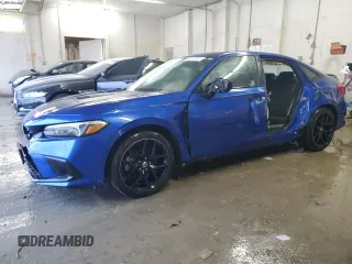 2022 Honda Civic Si with VIN 2HGFE1E50NH470295, listed as a Copart auction lot 43513005 with 45,247 mi miles and Salvage Title. Bid and sale history available at DreamBid. Image 1.