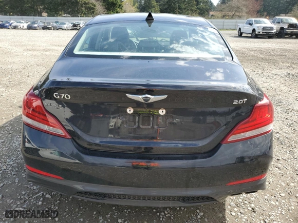 2019 Genesis G70 2.0T Advanced with VIN KMTG64LA6KU015298, listed as a Copart auction lot 50464495 with 77,203 mi miles and Salvage Title. Bid and sale history available at carsss.com. Image 6.