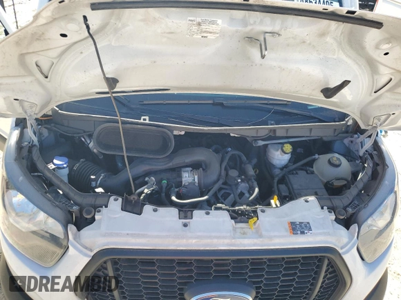 2023 Ford Transit Cargo with VIN 1FTBR3X88PKA74339, listed as a Copart auction lot 48634405 with 103,840 mi miles and Salvage title. Bid and sale history available at DreamBid. Image 12.