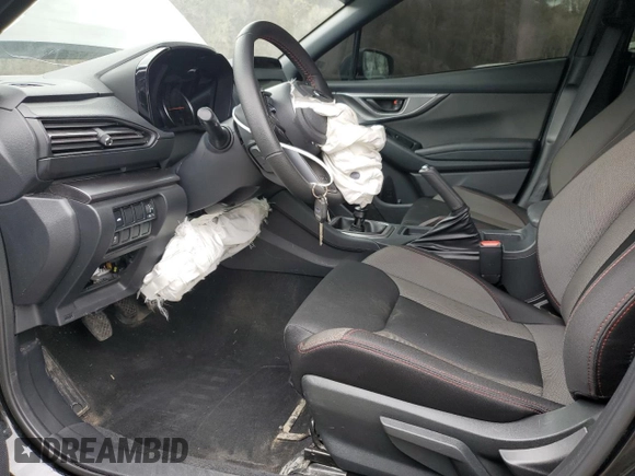 2023 Subaru WRX with VIN JF1VBAA65P9823639, listed as a Copart auction lot 65686875 with 21,990 mi miles and Salvage title. Bid and sale history available at DreamBid. Image 7.