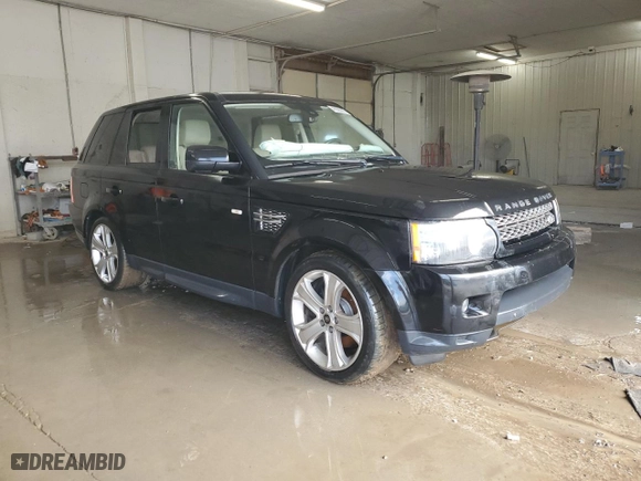 2013 Land Rover Range Rover Sport HSE LUX with VIN SALSK2D49DA810375, listed as a Copart auction lot 46926375 with 0 mi miles and Salvage Title. Bid and sale history available at carsss.com. Image 4.