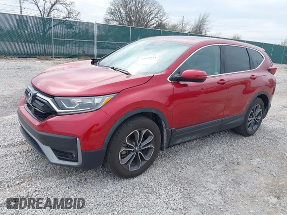 2021 Honda CR-V EX with VIN 5J6RW1H57MA003922, listed as a IAAI auction lot 41879344 with 78,709 mi miles. Bid and sale history available at carsss.com. Image 17.