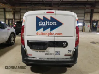 2021 Ram ProMaster City Cargo Tradesman with VIN ZFBHRFABXM6U25145, listed as a Copart auction lot 44509284 with 73,260 mi miles and Salvage Title. Bid and sale history available at DreamBid. Image 6.