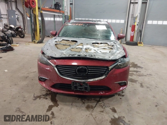 2016 Mazda Mazda6 i Grand Touring with VIN JM1GJ1W54G1432681, listed as a IAAI auction lot 41624888 with 100,410 mi miles. Bid and sale history available at carsss.com. Image 12.