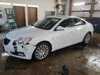 2011 Buick Regal CXL RL1 with VIN W04GN5EC1B1029918, listed as a Copart auction lot 71782234 with 128,500 mi miles and Salvage Title. Bid and sale history available at carsss.com. Image 1.