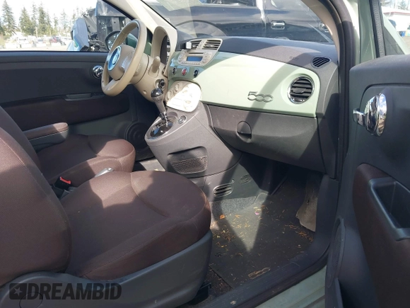 2012 FIAT 500 Pop with VIN 3C3CFFAR1CT280485, listed as a IAAI auction lot 41819314 with 111,681 mi miles. Bid and sale history available at carsss.com. Image 5.