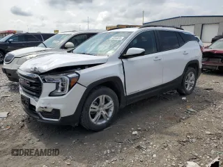 2022 GMC Terrain SLE z VIN 3GKALTEV3NL128085, wystawiony jako Copart lot #55044035 z przebiegiem 89 619 mil mil oraz Szkoda całkowita • Salvage title. Historia ofert i sprzedaży dostępna na DreamBid. Obrazek 1.