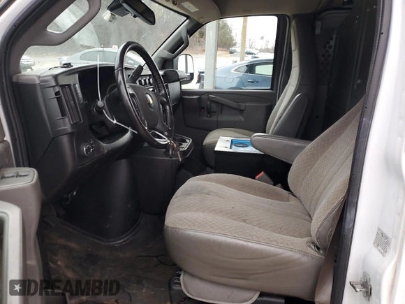2020 Chevrolet Express Cargo Van with VIN 1GCWGAFP3L1263369, listed as a Copart auction lot 42049285 with 0 mi miles and Clean Title. Bid and sale history available at carsss.com. Image 7.