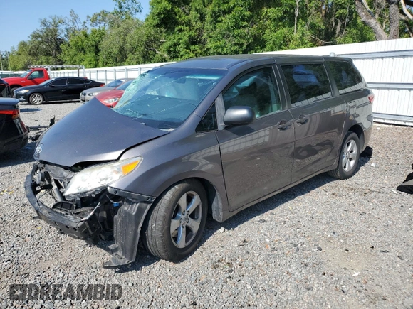 2015 Toyota Sienna L with VIN 5TDZK3DC3FS565873, listed as a Copart auction lot 53483495 with Not Provided miles and Salvage Title. Bid and sale history available at carsss.com. Image 1.