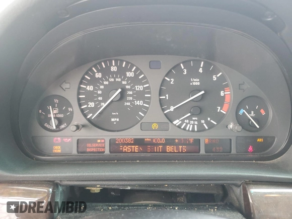 1998 BMW 7 Series 740il with VIN WBAGJ8328WDM22149, listed as a Copart auction lot 71931834 with 200,382 mi miles and Clean Title. Bid and sale history available at carsss.com. Image 9.