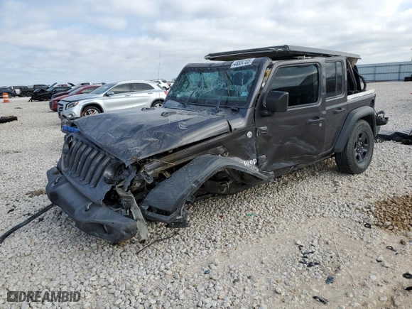 2020 Jeep Wrangler Unlimited Sport Altitude with VIN 1C4HJXDG6LW234273, listed as a Copart auction lot 48584185 with 74,936 mi miles and Salvage Title. Bid and sale history available at carsss.com. Image 1.