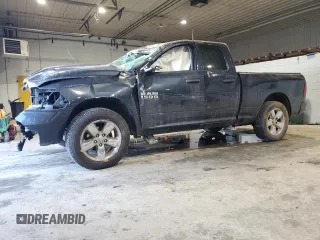 2018 Ram 1500 Express with VIN 1C6RR7FG1JS328048, listed as a Copart auction lot 88627385 with 62,639 mi miles and Salvage Title. Bid and sale history available at carsss.com. Image 1.