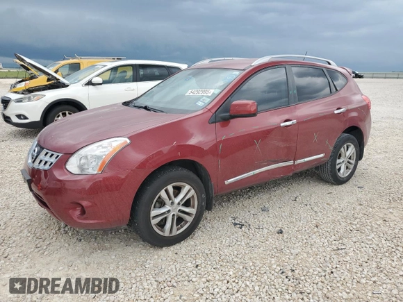 2012 Nissan Rogue SL with VIN JN8AS5MT8CW250611, listed as a Copart auction lot 54292995 with 100,623 mi miles and Salvage Title. Bid and sale history available at DreamBid. Image 1.