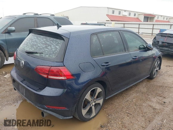 2018 Volkswagen Golf GTI S with VIN 3VW447AUXJM275709, listed as a IAAI auction lot 41282474 with 136,496 mi miles. Bid and sale history available at carsss.com. Image 4.