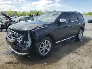 2017 Dodge Durango Citadel with VIN 1C4RDJEG5HC904931, listed as a Copart auction lot 54357555 with 157,158 mi miles and Salvage title. Bid and sale history available at DreamBid. Image 1.