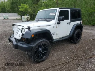 2014 Jeep Wrangler Sport z VIN 1C4AJWAG5EL314474, wystawiony jako Copart lot #60466465 z przebiegiem Nie podano mil oraz Szkoda całkowita • Salvage title. Historia ofert i sprzedaży dostępna na DreamBid. Obrazek 1.