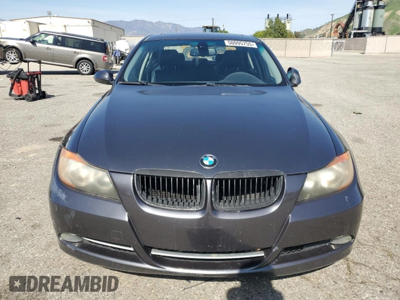 2007 BMW 3 Series 328i with VIN WBAVC53517FZ73443, listed as a Copart auction lot 50095755 with 197,708 mi miles and Salvage title. Bid and sale history available at DreamBid. Image 5.