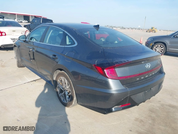 2021 Hyundai Sonata SEL with VIN KMHL64JA0MA148798, listed as a IAAI auction lot 40905753 with 1 mi miles. Bid and sale history available at carsss.com. Image 3.