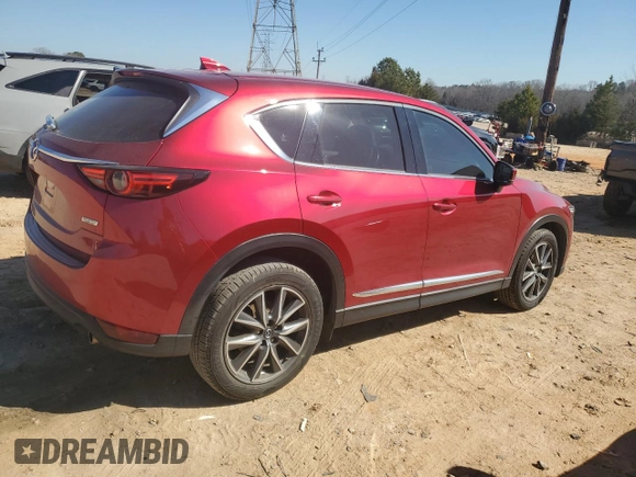 2018 Mazda CX-5 Grand Touring with VIN JM3KFADM5J0350937, listed as a Copart auction lot 46525965 with 59,478 mi miles and Salvage Title. Bid and sale history available at DreamBid. Image 3.