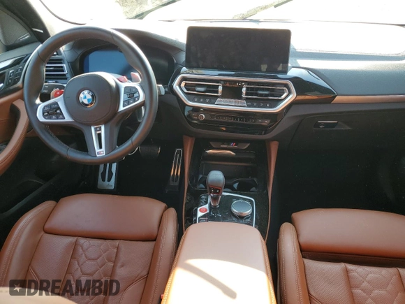 2022 BMW X3 M with VIN 5YM13EC05N9K66502, listed as a Copart auction lot 43451573 with 10,270 mi miles and Salvage Title. Bid and sale history available at carsss.com. Image 8.
